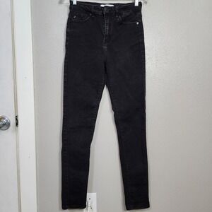 Kancan Jean's Women's Size 7 Black Stretch Denim High Rise